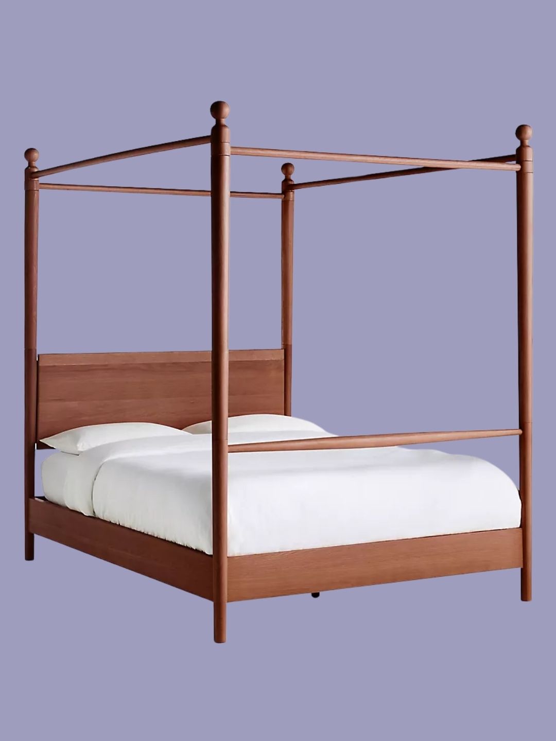 Anthropologie, Roma Oak Wood Canopy Bed