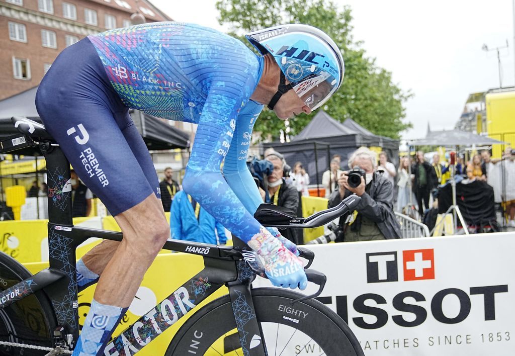 IsraelPremier Tech teams British rider Chris Froome takes the start of the 1st stage of the 109th edition of the Tour de France cycling race 132 km individual time trial stage in Copenhagen on July 1 2022 Denmark OUT Photo by Bo Amstrup Ritzau Scanpix AFP Denmark OUT Photo by BO AMSTRUPRitzau ScanpixAFP via Getty Images
