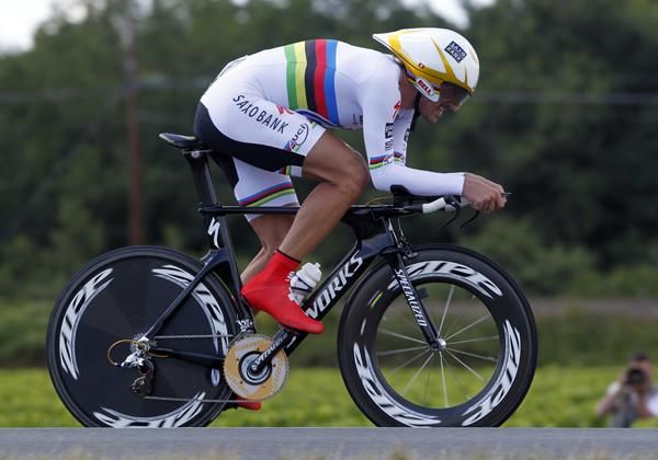 Fabian Canellara (Saxo Bank) was in glorious form