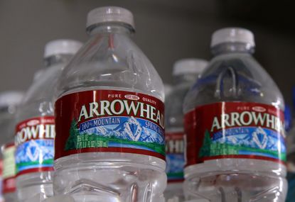 Arrowhead bottled water.