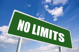 No limits sign