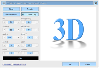 3D render of the word '3D'