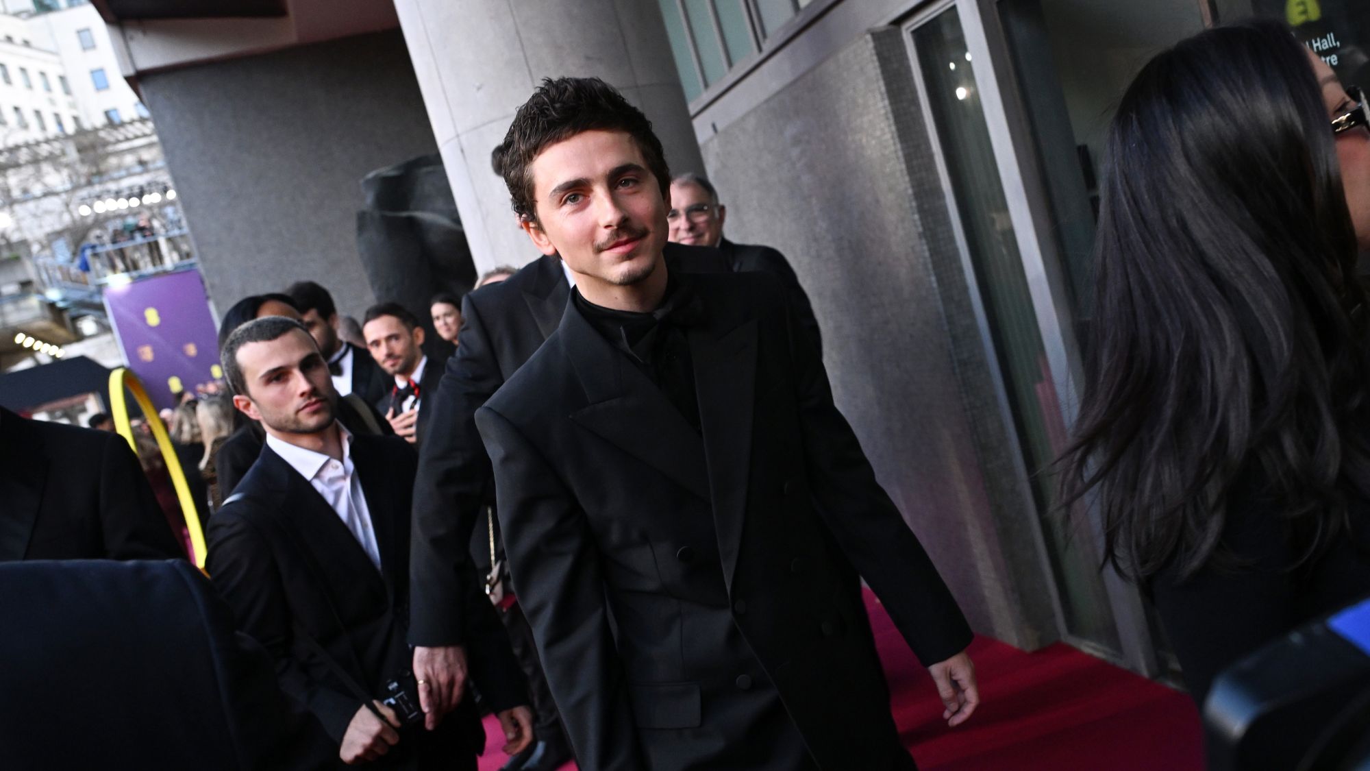 Timoth&amp;eacute;e Chalamet attends the 2026 EE BAFTA Film Awards