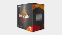 AMD Ryzen 7 5800X processor in box on grey