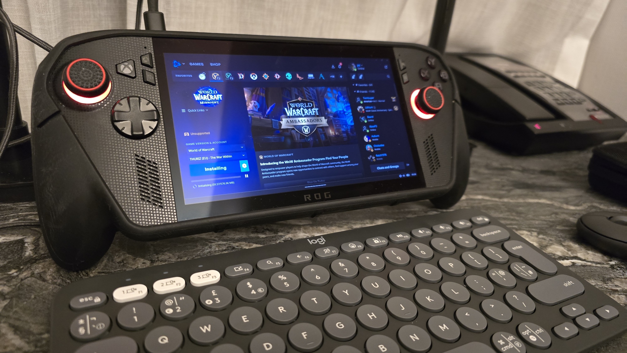 Xbox Ally X with PC stuff