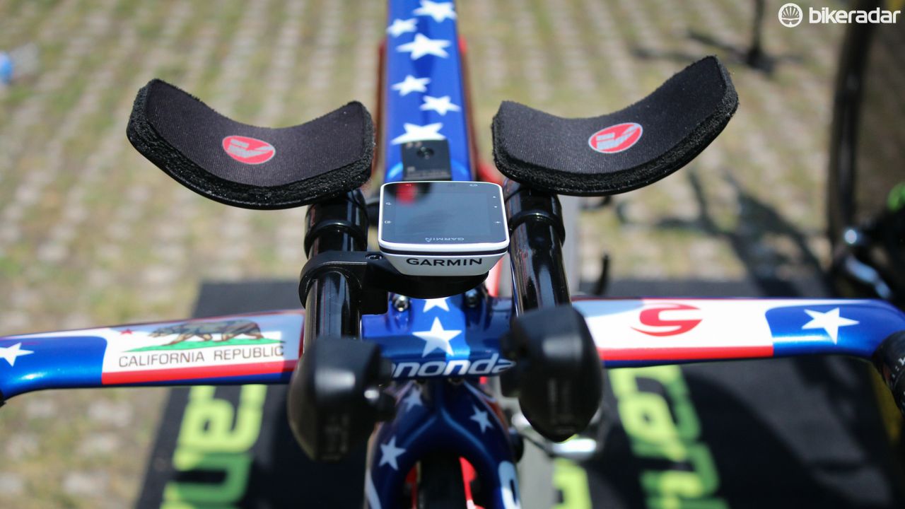 Garmin-Cannondale are using the brand new Garmin Edge 520 computers, which feature real-time Strava Live Segments. Talansky will likely be more focused on the Tour's leaderboard than the Strava leaderboard, however