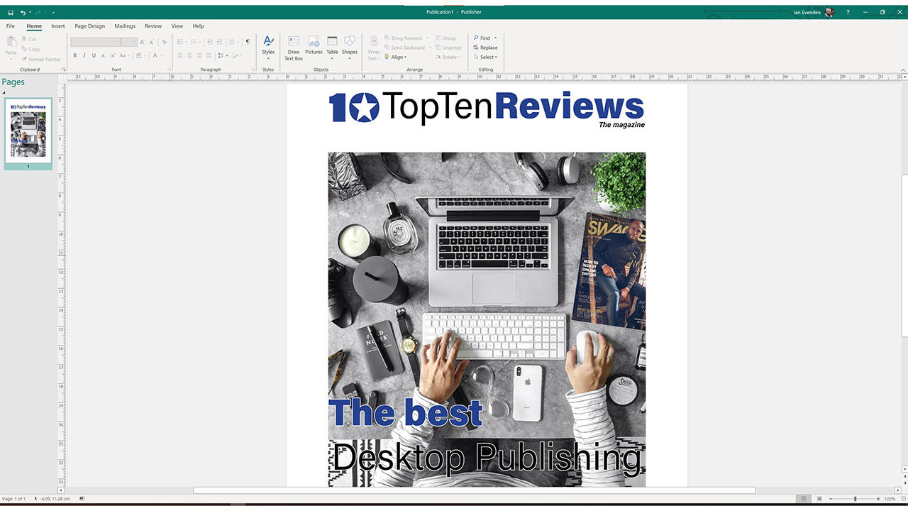 parts of microsoft publisher 2022