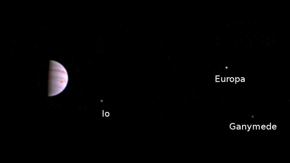 Nasa&#039;s Juno probe just sent back its first portrait of Jupiter from orbit