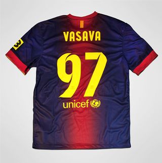 Barca kit typography