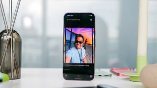 Google Pixel 9 Pro showing new reimagine feature.