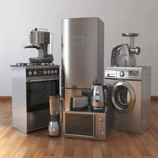 A collection of home appliances