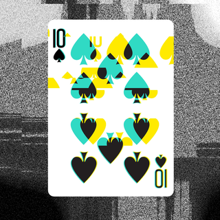 glitch playing cards