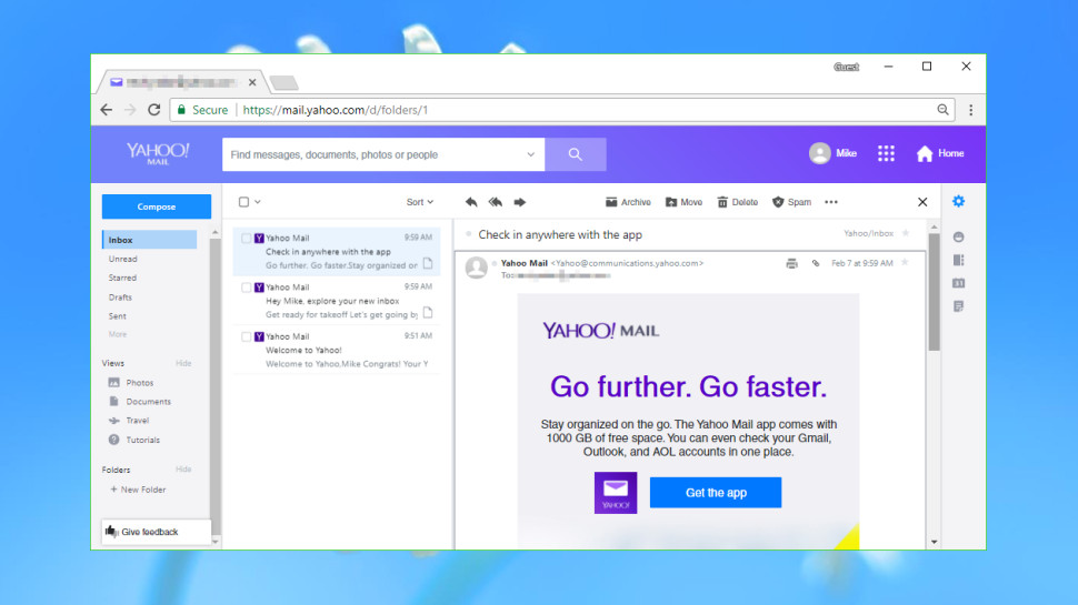 Best email providers: Yahoo Mail