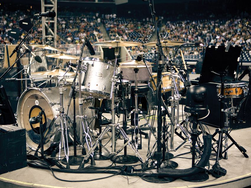U2's drum setup in pictures Larry Mullen Jr's 360° Tour kit revealed