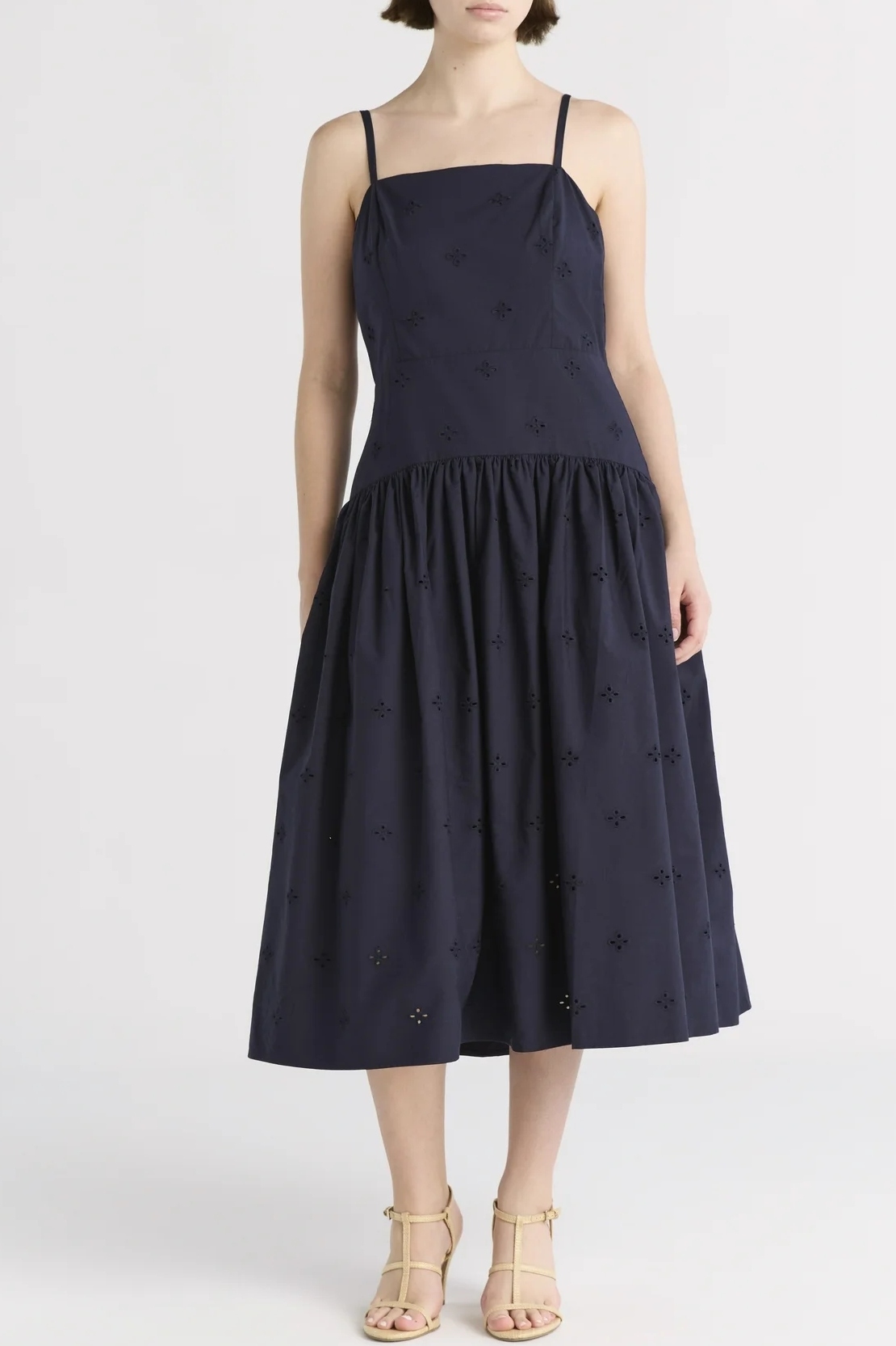 Free Assembly, Women's Cotton Eyelet Midi Dress 