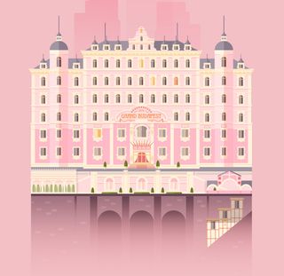 Wes Anderson flat design