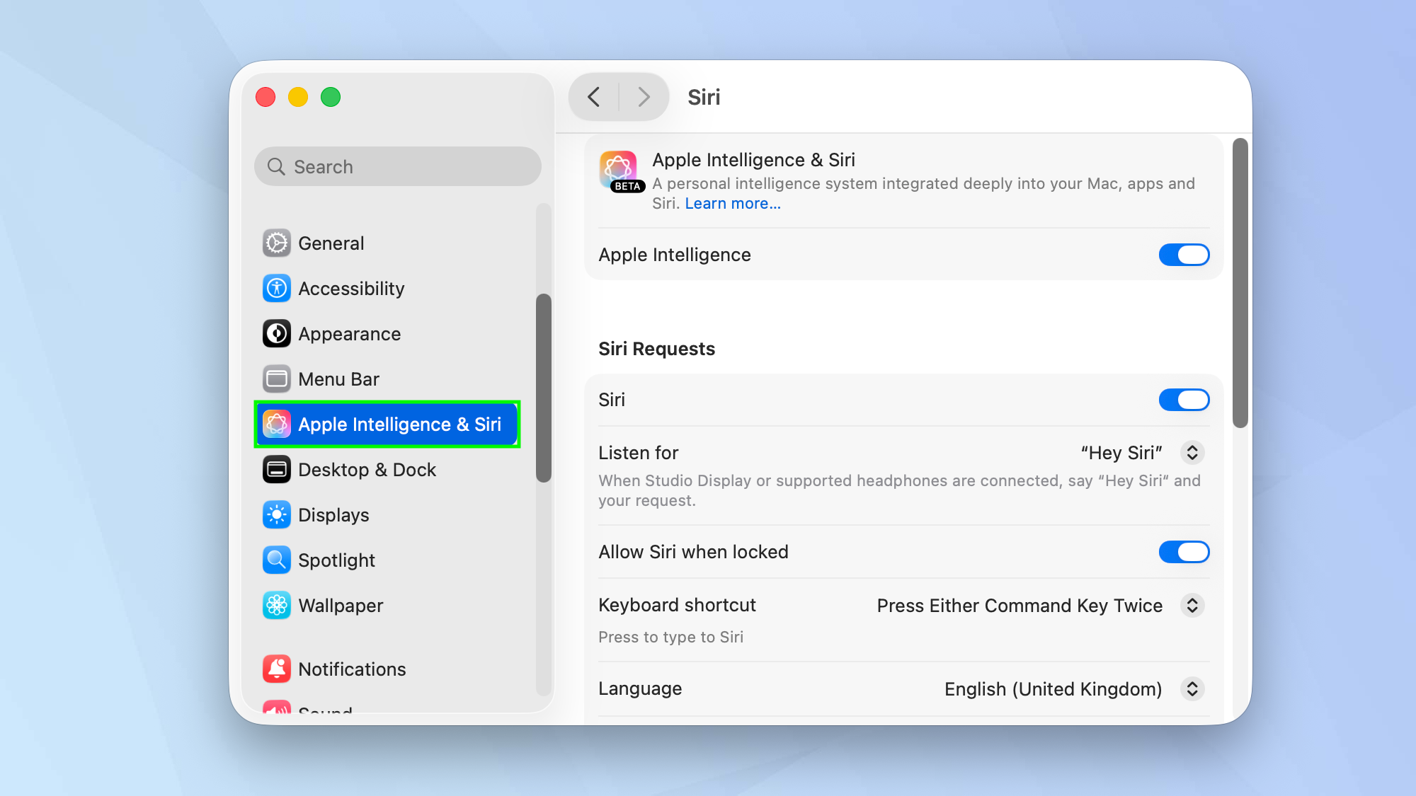 How to turn off Apple Intelligence on Mac