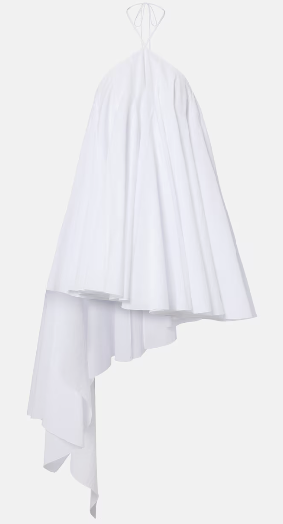 Jacquemus, Triangle Asymmetric Cotton-Blend Minidress (Was $2,200)