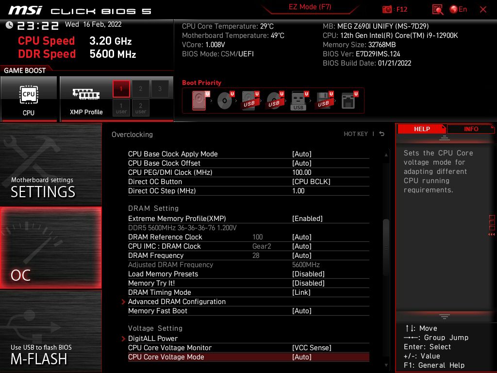 MSI MEG Z690I Unify