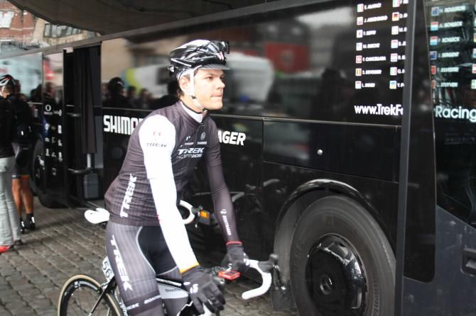 Jasper Stuyven (Trek) at the start of Dwars door Vlaanderen.