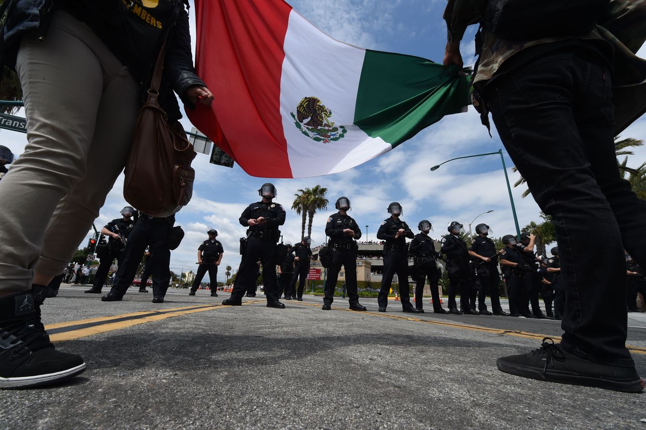 A Trump rally in California