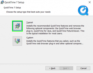 quicktime installer windows 10