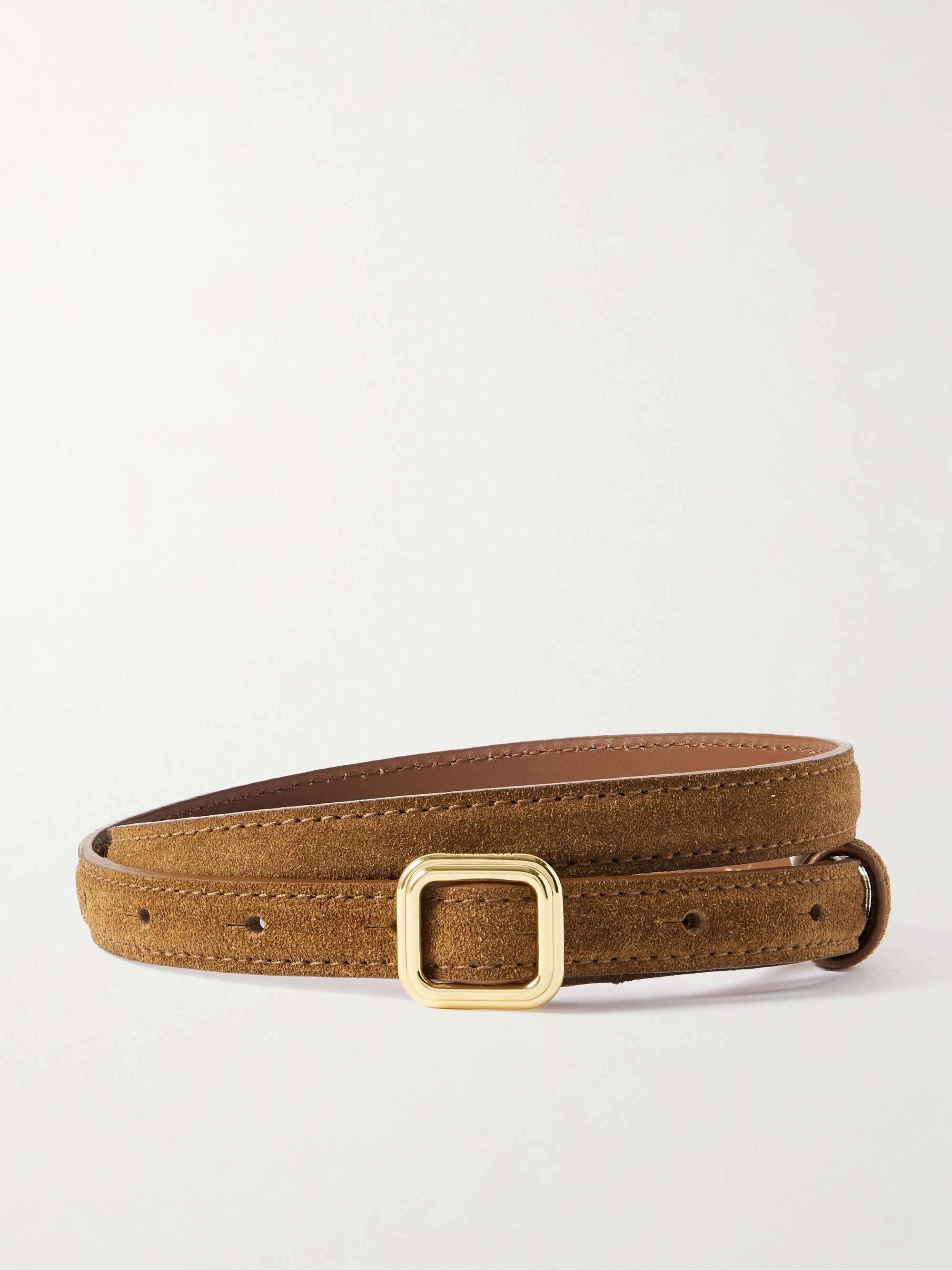 The Georgia Slim Suede Belt