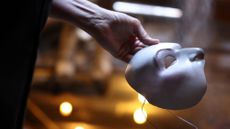 A mask from The Phantom of the Opera