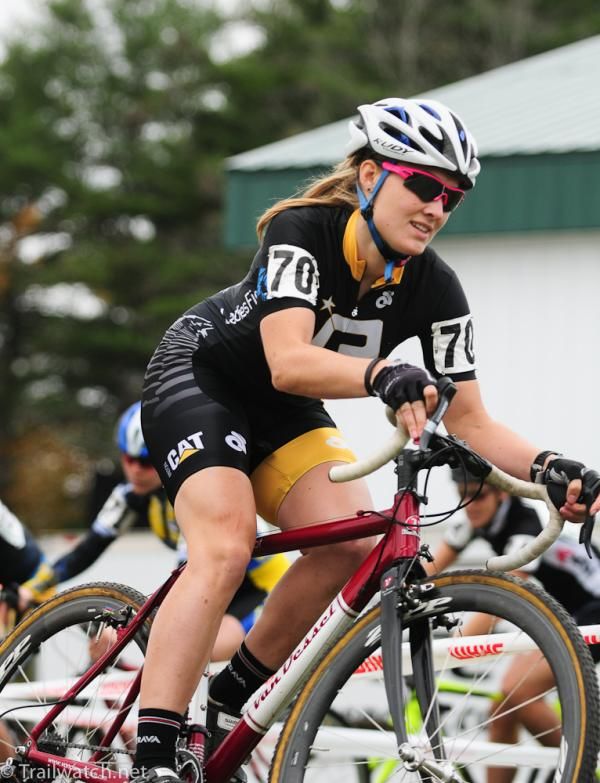 Elle Anderson (Ladies First Racing) was having the ride of her life
