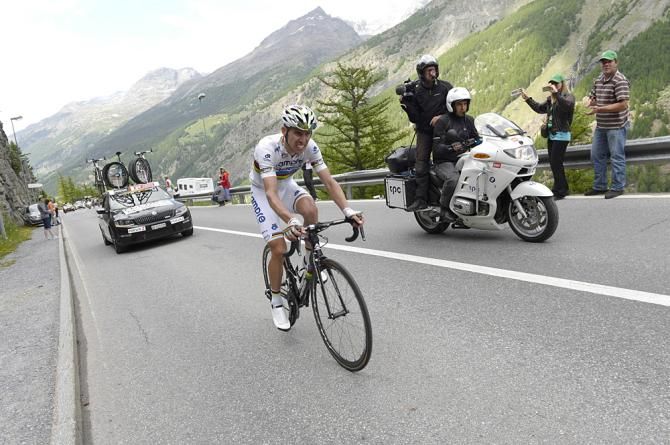 Rui Costa (Lampre-Merida) on his way to winning stage 9 and the overall title