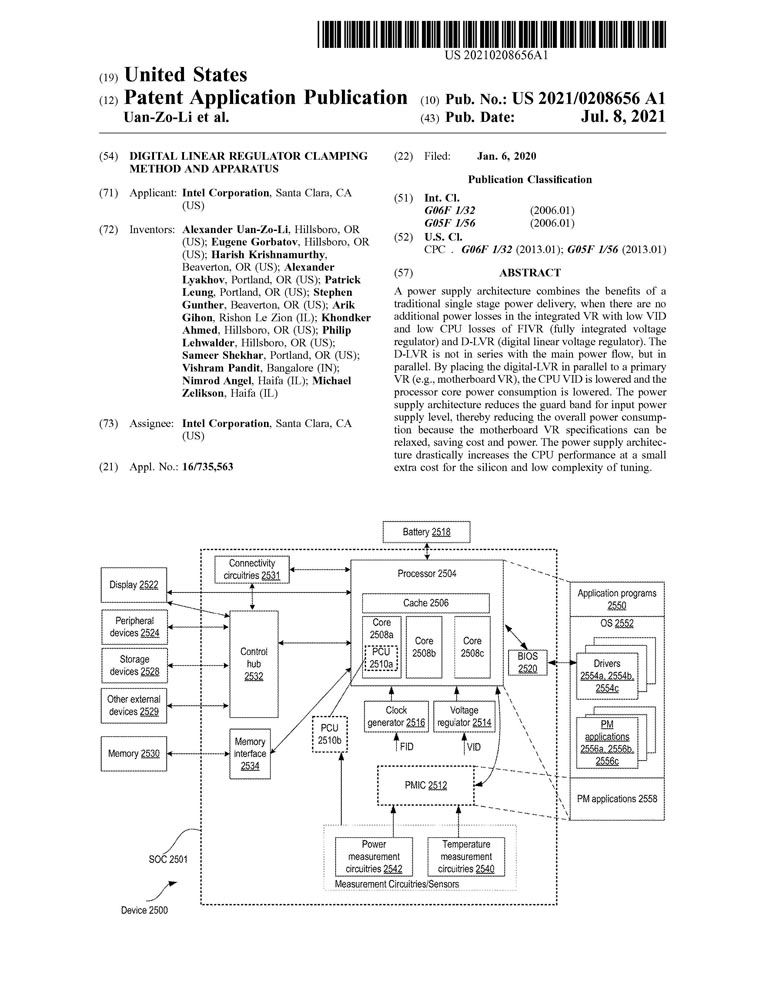 Digital Linear Regulator Clamping Method and Apparatus