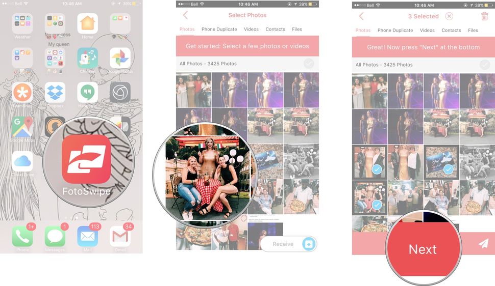 How to share full-quality photos between an iPhone and Android phone ...