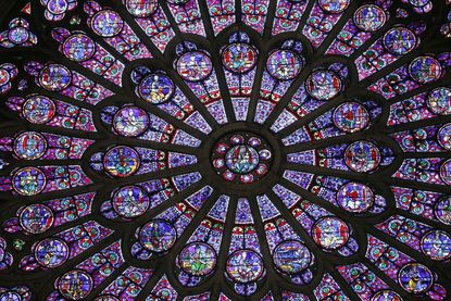 Rose windows in Notre Dame.