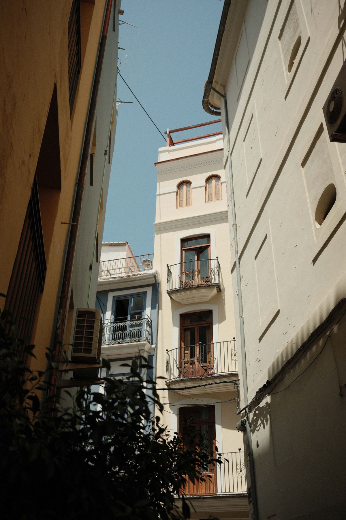 Tall residential buildings in Valencia Spain