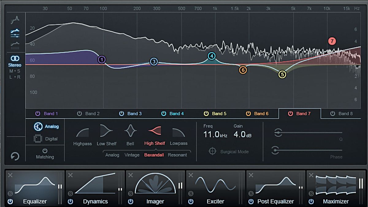 The EQ matching feature benefits considerably from the redesigned interface
