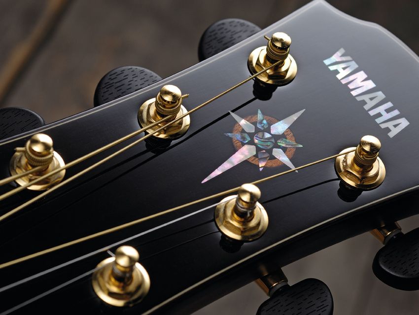 Die-cast enclosed ebony tuners and a tasteful motif adorn the CPX's headstock.