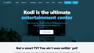 Website screenshot for Kodi