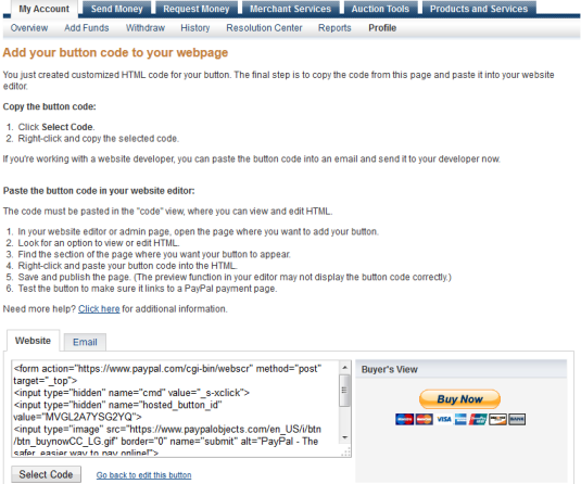 take payments on your website