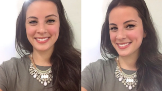L'Oreal offers Snapchat users an instant digital makeover (image courtesy of AdWeek)