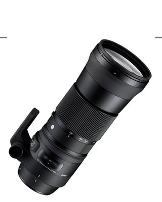 Product shot of one of the best Canon lenses for DSLRs, Sigma 150-600mm f/5-6.3 DG OS HSM