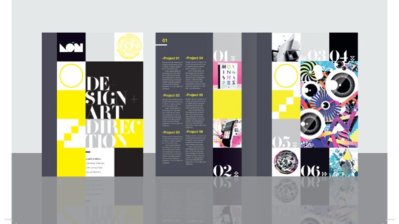 elegant graphic design portfolio print