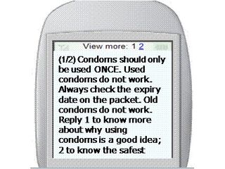 Google SMS - telling you the right way to use a condom