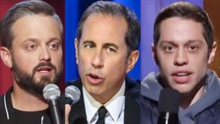 Nate Bargatze and Jerry Seinfeld performing stand-up and Pete Davidson doing opening monologue on SNL