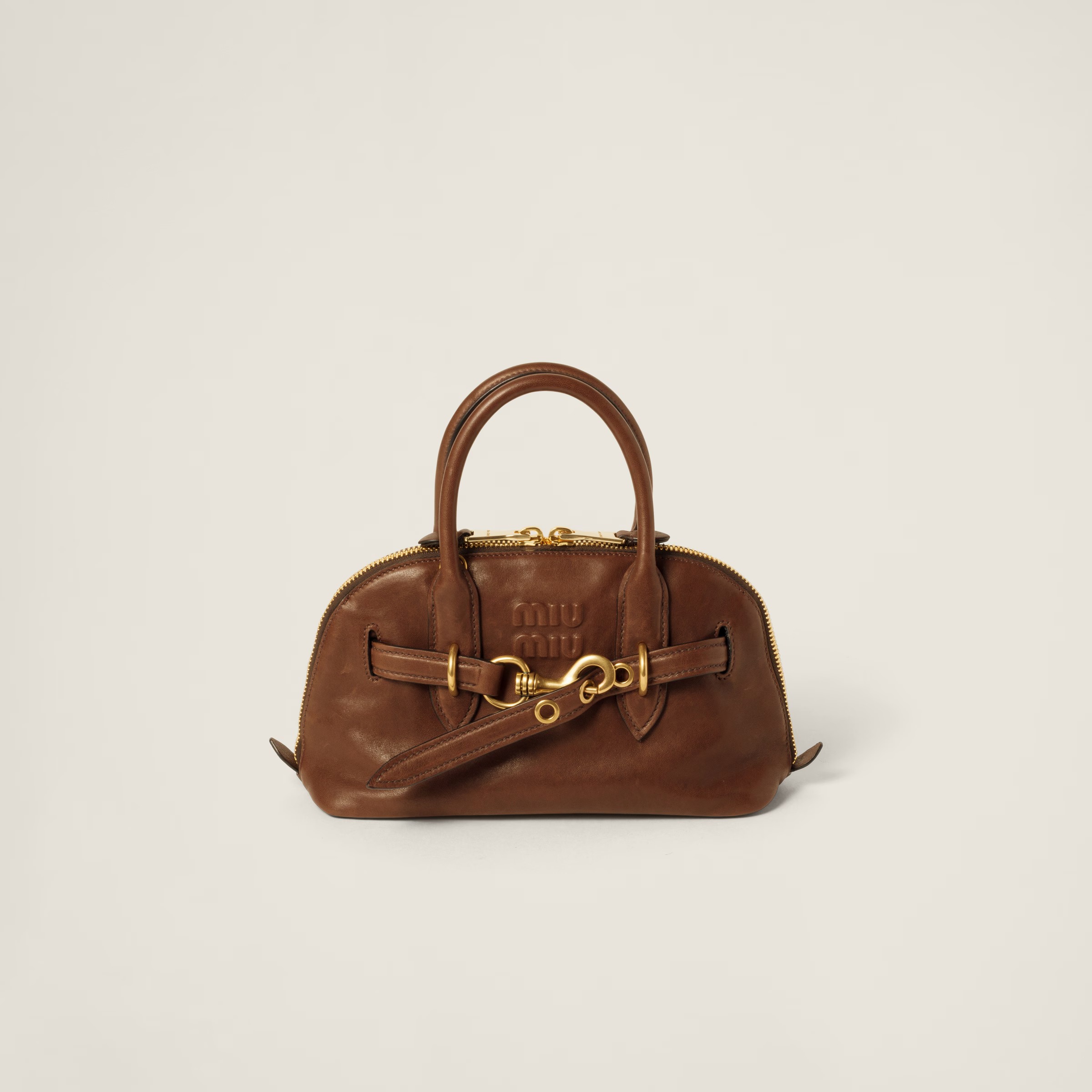 Miu Miu, Aventure Nappa Leather Top-Handle Bag