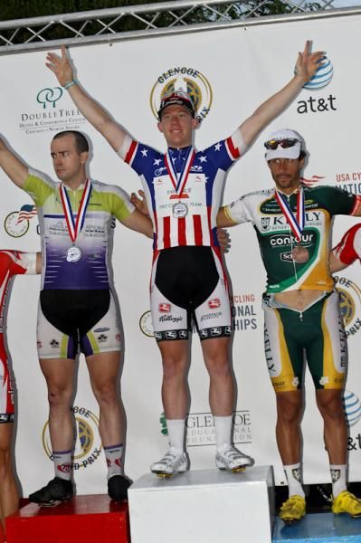 Daniel Holloway (Bissell) shows off his new stars and stripes jersey for the first time.