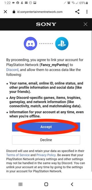 Connect Discord to PS5