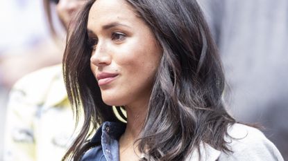 Duchess of Sussex, Meghan Markle watches the US Open Championships women&#039;s singles final match between Serena Williams of USA and Bianca Andreescu of Canada at Billie Jean King National Tennis Center in New York, United States on September 7, 2019