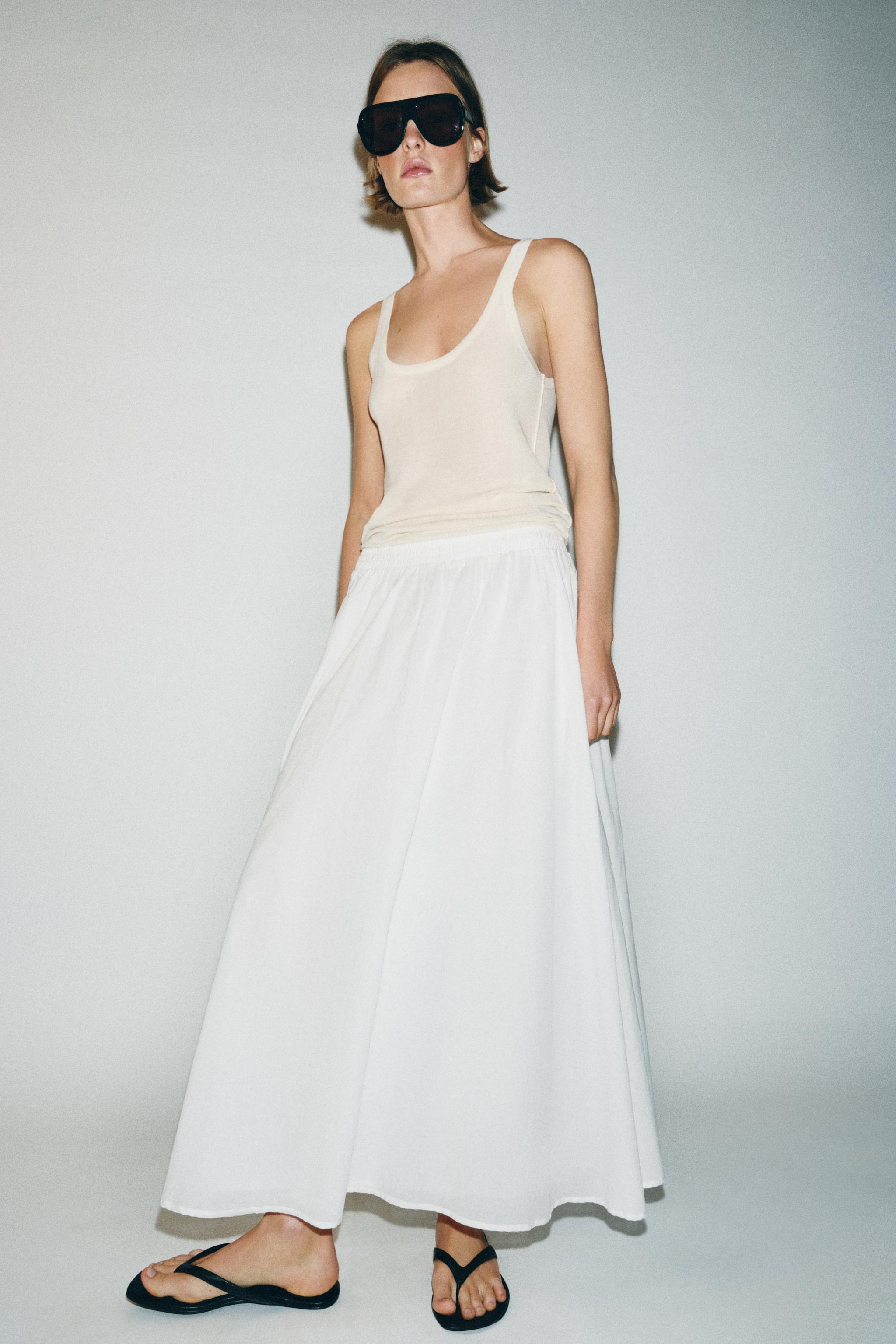 ZARA Layered Midi Skirt