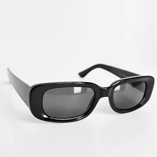 & Other Stories rectangle sunglasses in black 