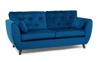 Hoxton Express Compact Velvet 3 Seater Sofa